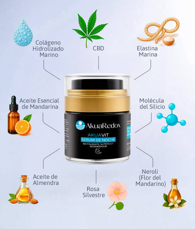 Sérum de noche nutritivo con escualeno y colágeno